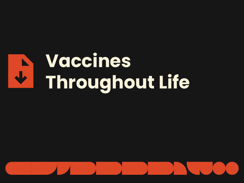 Vaccines Throughout Life